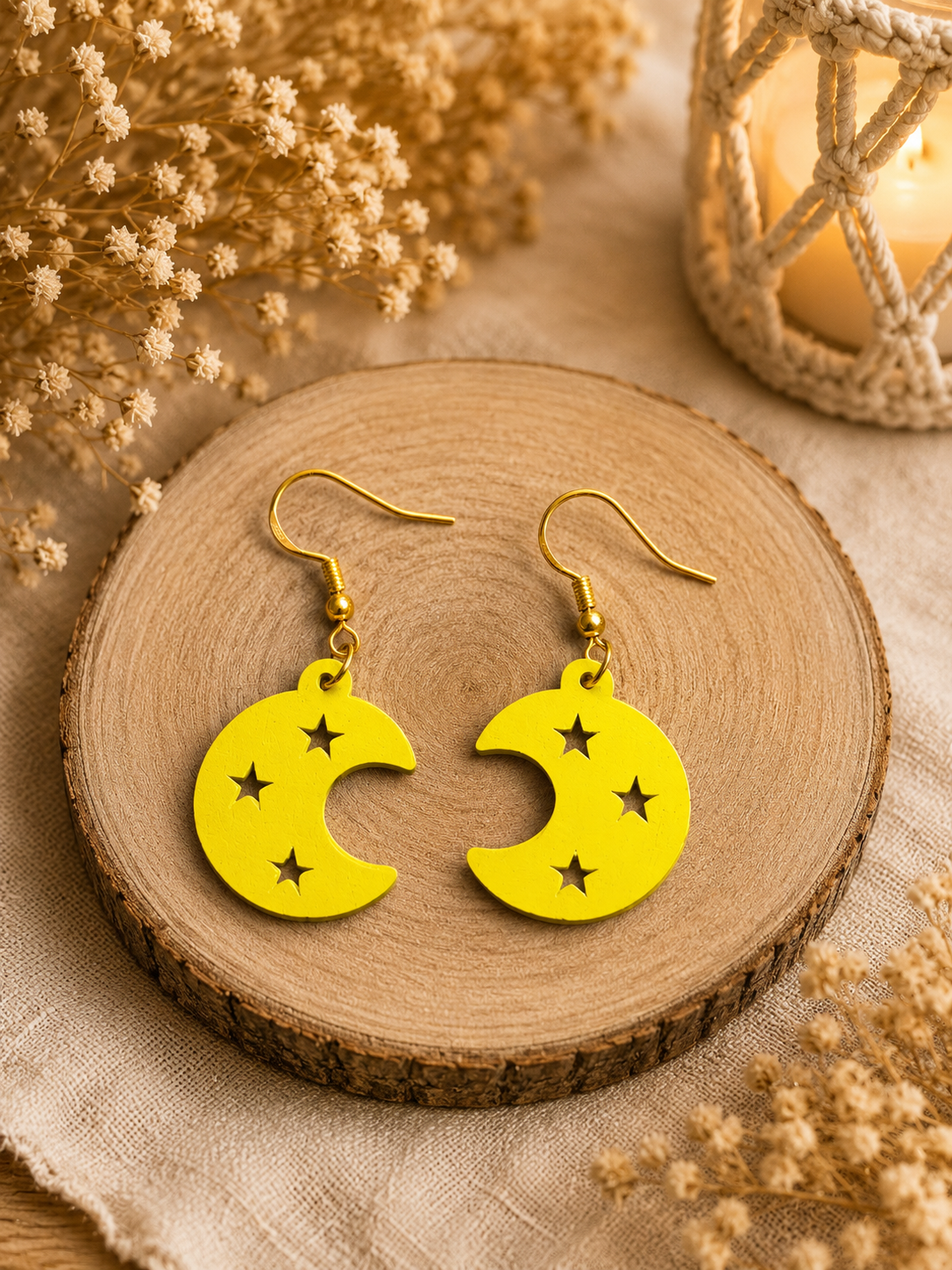 Boucles d’oreilles «Claire de lune »