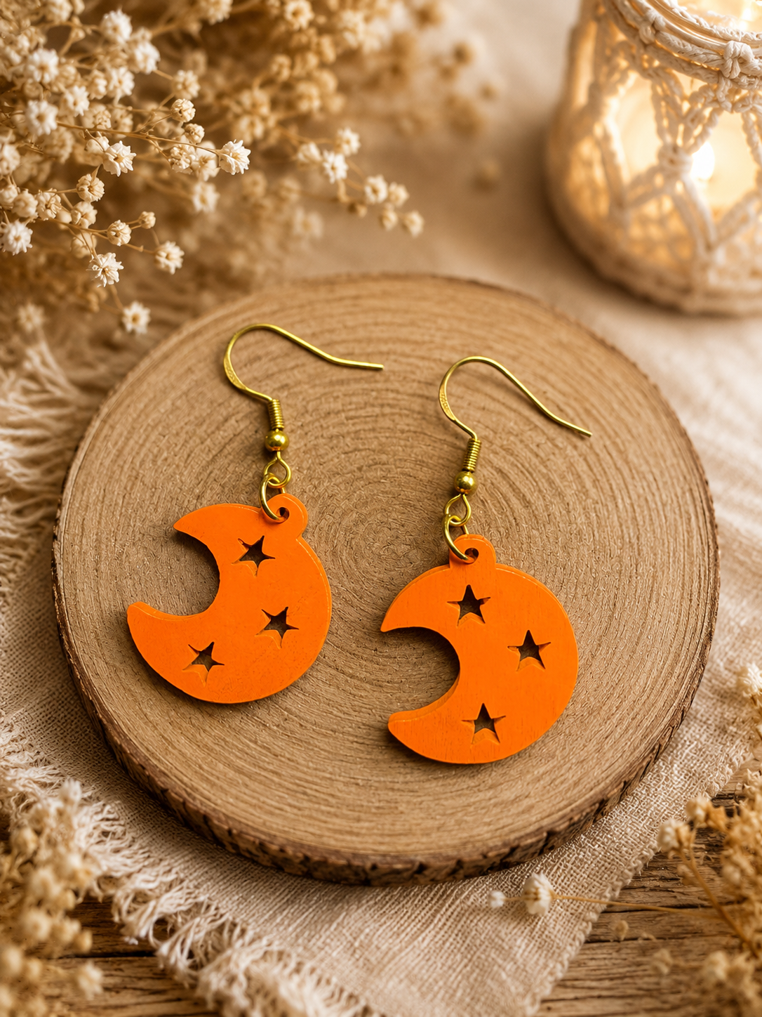 Boucles d’oreilles «Claire de lune »